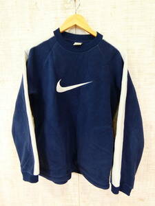 S)☆ NIKE kids.160.L トレーナー フリース ナイキ ポリエステル ネイビー ＠60