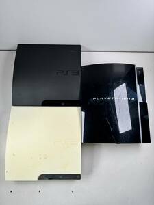 ♪【中古】PlayStation 3 本体 3台 まとめ CECH- 2500A 3000B CECHL00 プレイステーション3 PS3 プレステ3 動作未確認 @100(3)