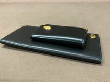 【YR-0127】dunhill ダンヒル 2点セット 長財布 二つ折り カードケース 名刺 キーケース 6連 まとめ 現状品【千円市場】_画像6