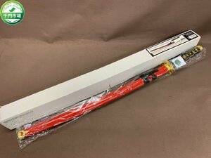 【YF-0614】未使用 日本刀 観賞用 全長約99cm 刀 剣 木製 ブナ コスプレ 家紋入り 菊紋 赤系 鞘付き【千円市場】