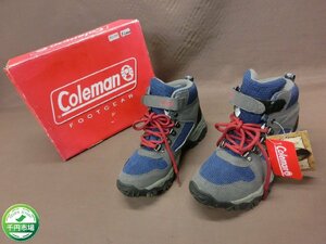 【YU-0070】未使用 Coleman コールマン トレッキングシューズ アウトドア 登山靴 ブルー系 グレー系 23cm CL20325 箱有【千円市場】