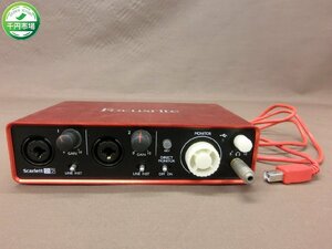 【YU-0062】Focusrite フォーカスライト Scarlett オーディオインターフェイス ジャンク扱い【千円市場】