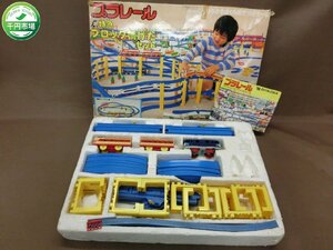 【N2-1361】TOMY プラレール L特急ブロック橋げたセット 鉄道模型 直線 曲線 レール 橋脚 トミー ジャンク扱い【千円市場】