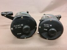 【YT-0271】ALERT 船 SS500 600 RYOBI リョービ リール 2点 セット まとめ 釣具 釣り具 フィッシング 現状品【千円市場】_画像3