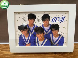 【OJ-4262】希少 レア 光GENJI 当選品 ジュエリーボックス 小物入れ 鏡付き ミラー 不二家 ペコちゃん サインプリント 当時物【千円市場】