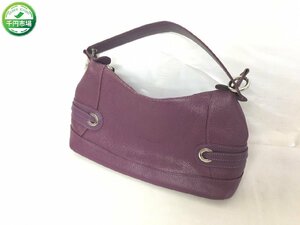 【O-10745】ロンシャン LONGCHAMP　レザー　ハンドバッグ【千円市場】