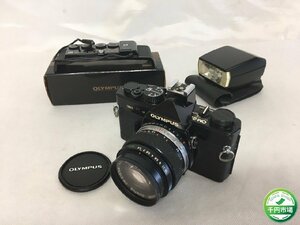 【O-10737】OLYMPUS オリンパス OM-2N レンズ 1:1.4 f=50mm RECORDATA BACK2 T20 ストロボ セット まとめて 現状品【千円市場】