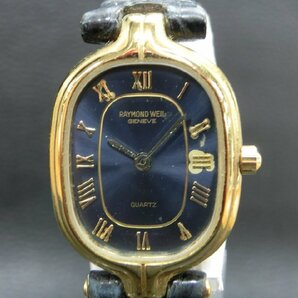 【Y-9771】RAYMOND WELL GENEVE レイモンドウィル 3732 18K GEP ゴールド系文字盤 レディース クォーツ QUARTZ QZ【千円市場】の画像2