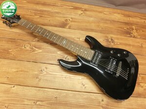 【T3-0005】シェクター SGR by Schecter C-7 7弦 エレキギター ブラック系 通電確認済 現状品【千円市場】