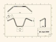 60s スタイル ナロー ミドル　エイプ　250H ナックル　パン　ショベル　TC ビンテージ チョッパー クローム仕上　ヘリングス MCM_画像5