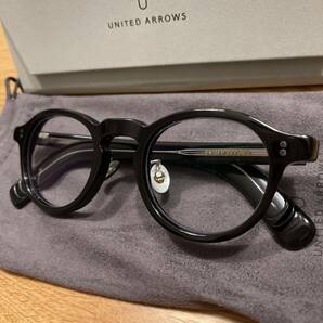 Zoff × UNITED ARROWS ボストン眼鏡 黒 ブラック ユナイテッドアローズ メガネの画像2