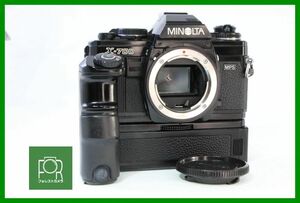 【同梱歓迎】実用■MINOLTA X-700 ボディ+MOTOR DRIVE 1■シャッター全速・露出計・ドライブ完動・データバック未確認■AC467