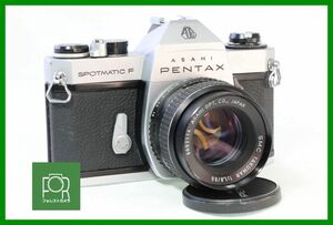 【同梱歓迎】実用■PENTAX SPOTMATIC F ボディ+SMC Takumar 55mm F1.8 M42■シャッター全速・露出計完動■■AJ87