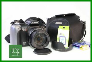 【同梱歓迎】【動作保証・点検済】到着後即使える■良品■Canon PowerShot SX10 IS 20倍■単三電池対応■電池・4GB SDカード付き■AD944