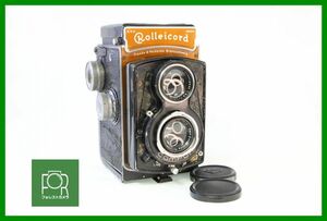 【同梱歓迎】実用■ROLLEICORD Triotar 7.5cm F3.5■シャッター全速完動■AD957