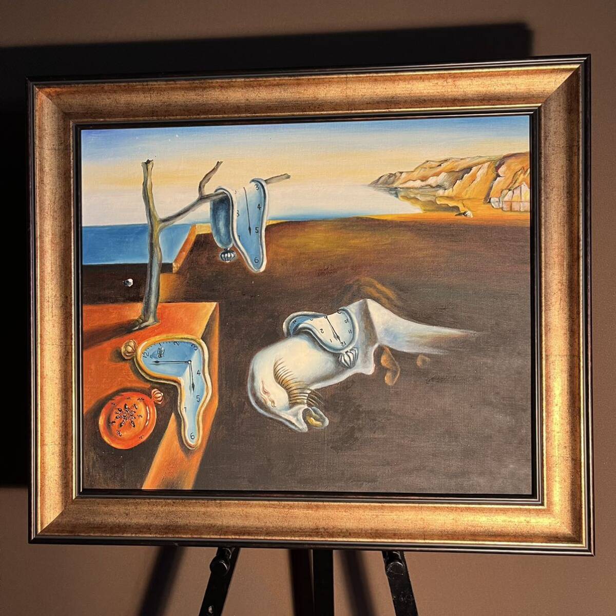 Peinture à l'huile peinte à la main par Dali, La persistance de la Mémoire, Peinture encadrée, Décoration d'intérieur, Peinture à l'huile, Peinture, Peinture à l'huile, Peinture abstraite