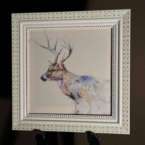 キャンバスプリントアート deer 絵画 額付き インテリア