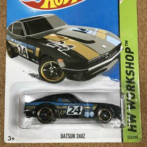 (243K) DATSUN 240Z, ブラック, B.OZAKI, ベーシックカー【ホットウィール】