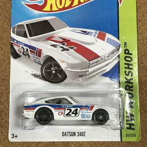 (243W) DATSUN 240Z, ホワイト, B.OZAKI, ベーシックカー【ホットウィール】