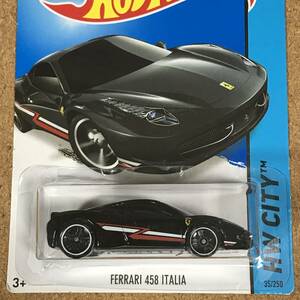 (35) FERRARI 458 ITALIA, フェラーリ,　ベーシックカー【ホットウィール】