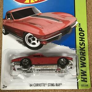 (223) '64 CORVETTE STING RAY,　ベーシックカー【ホットウィール】