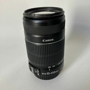 □【500円スタート】Canon EFS55-250mm IMAGE STABILIZER MACRO 1.1m/3.6ft レンズ 