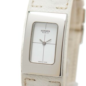 1円スタート【美品】HERMES シェルシュ ミディ レディース腕時計 CM1.210の画像1