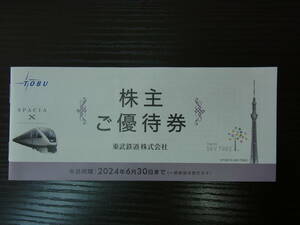 ☆東武鉄道 株主優待 冊子 1冊 有効期限：2024/6/30まで☆