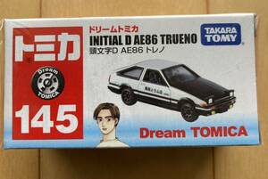 ラスト 新品未開封 フィルム付 ドリームトミカ 頭文字D AE86 トレノ 新車 145 絶版 トヨタ 藤原拓海 tomica 廃盤 即決 TRUENO スプリンター