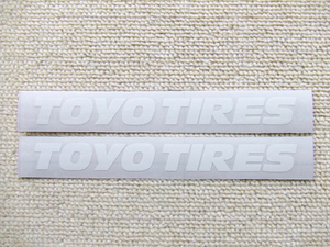 ■ TOYO TORES / トーヨータイヤ 白つや消し 切り文字 ステッカー [159mm x 17mm] ■2枚セット