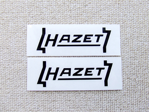 ■ HAZET / ハゼット 切り文字 ステッカー 黒つや無し [100mm x 33mm] TOOL 工具■2枚セット