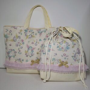 ゆめかわユニコーン レッスンバッグお着替え袋2点セット