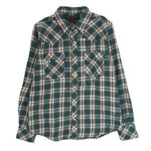 TMT ティーエムティー TSH-F16SP04 ORIGINAL CHECK WESTERN SHIRTS ROCK CANDY インセンス別注 ダブル ガーゼ シャツ 長袖【美品】【中古】