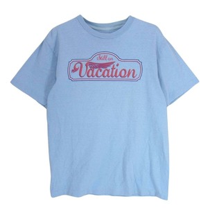 STANDARD CALIFORNIA スタンダードカリフォルニア VACATION バケーション ロゴプリント クルーネック 半袖 Tシャツ ブルー系 S【中古】