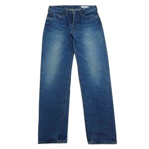 HYKE ハイク CLASSIC STRAIGHT クラシック ストレート ボタンフライ デニム パンツ インディゴブルー系 28【中古】