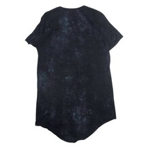 JULIUS ユリウス 14SS 467CUM3 HC-コットンモダール ゴーストグラフィック スプラッシュ カットソー 半袖 Tシャツ ブラック系 2【中古】_画像2