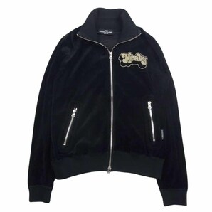 HYSTERIC GLAMOUR ヒステリックグラマー 2CJ-3000 HEAVY ヘビー ベロア フルジップ トラックジャケット ブラック系 F【中古】の画像2