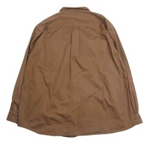 Carhartt カーハート S09BRN Work B.D shirt ボタンダウン 長袖 ワーク シャツ ブラウン系 XL【中古】_画像2