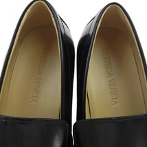 BOTTEGAVENETA ボッテガヴェネタ 716264 V2JB0 100 MONSIEUR LOAFER SOFT VINYL レザー ローファー ブラック系 41【極上美品】【中古】_画像5