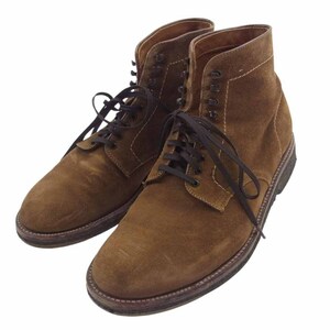 ALDEN オールデン 86040H J.Crew Plain Toe Boot ジェイクルー別注 スエード クレープソール プレーントゥ ブーツ 【中古】