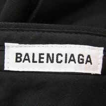 BALENCIAGA バレンシアガ 595066 TYI20 VIRGIN WOOL WIDE LEG PANT ヴァージンウール ワイドレッグ スラックスパンツ【中古】_画像3