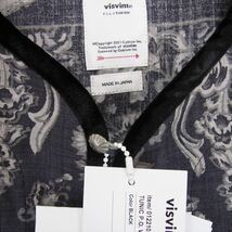 VISVIM ビズビム 22SS 0122105011013 TUNIC P.O. WILDFLOWER P.W. チュニック プルオーバー 長袖 シャツ ブラック系 4【極上美品】【中古】_画像3