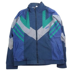 adidas アディダス ヴィンテージ 80s トラック ジャケット ネイビー系 US L【中古】