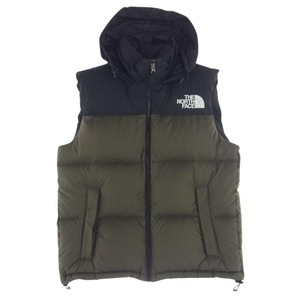 THE NORTH FACE ノースフェイス ND91843 NUPTSE VEST ヌプシ ダウン ベスト カーキ系 M【中古】