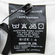 NUMBER(N)INE ナンバーナイン BH3NT020 直営店限定 EXCLUSIVE FOIL フォイル ロゴプリント クルーネック 半袖 Tシャツ【極美品】【中古】_画像5