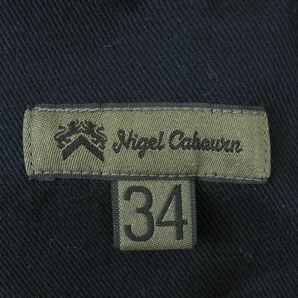 Nigel Cabourn ナイジェルケーボン 8037-00-50020 BASIC CHINO ベーシック チノ ワイドシルエット パンツ ネイビー系 34【中古】の画像3