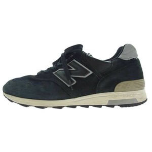 NEW BALANCE ニューバランス USA製 M1400BKS スエード メッシュ スニーカー ブラック系 27.5cm【中古】