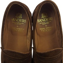 SANDERS サンダース 2109PSS URBAN RESEARCH DOORS アーバンリサーチ 別注 スエード ローファー ブラウン系 7【中古】_画像5