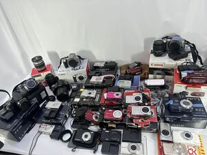 デジタルカメラ 中古品　まとめて　一眼 コンパクト ムービー 　通電のみ確認済み+ジャンク品数点　 Canon Nikon SONY 