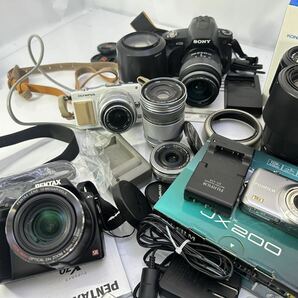 デジカメ カメラ 一眼、コンパクト、ムービーカメラまとめて Canon MINOLTA Nikon OLYMPUS 通電のみ確認済み 難あり品あり 中古品の画像2